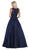 May Queen - MQ1688 Lovely Lace Tank Bow Accent Satin Long Dress Bridesmaid Dresses