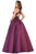 May Queen - MQ1721 Scoop Neck Pleated Ballgown Ball Gowns
