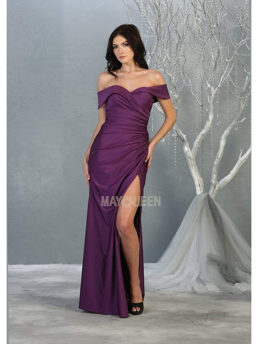 May Queen MQ1825 Simple Wedding Long Dress