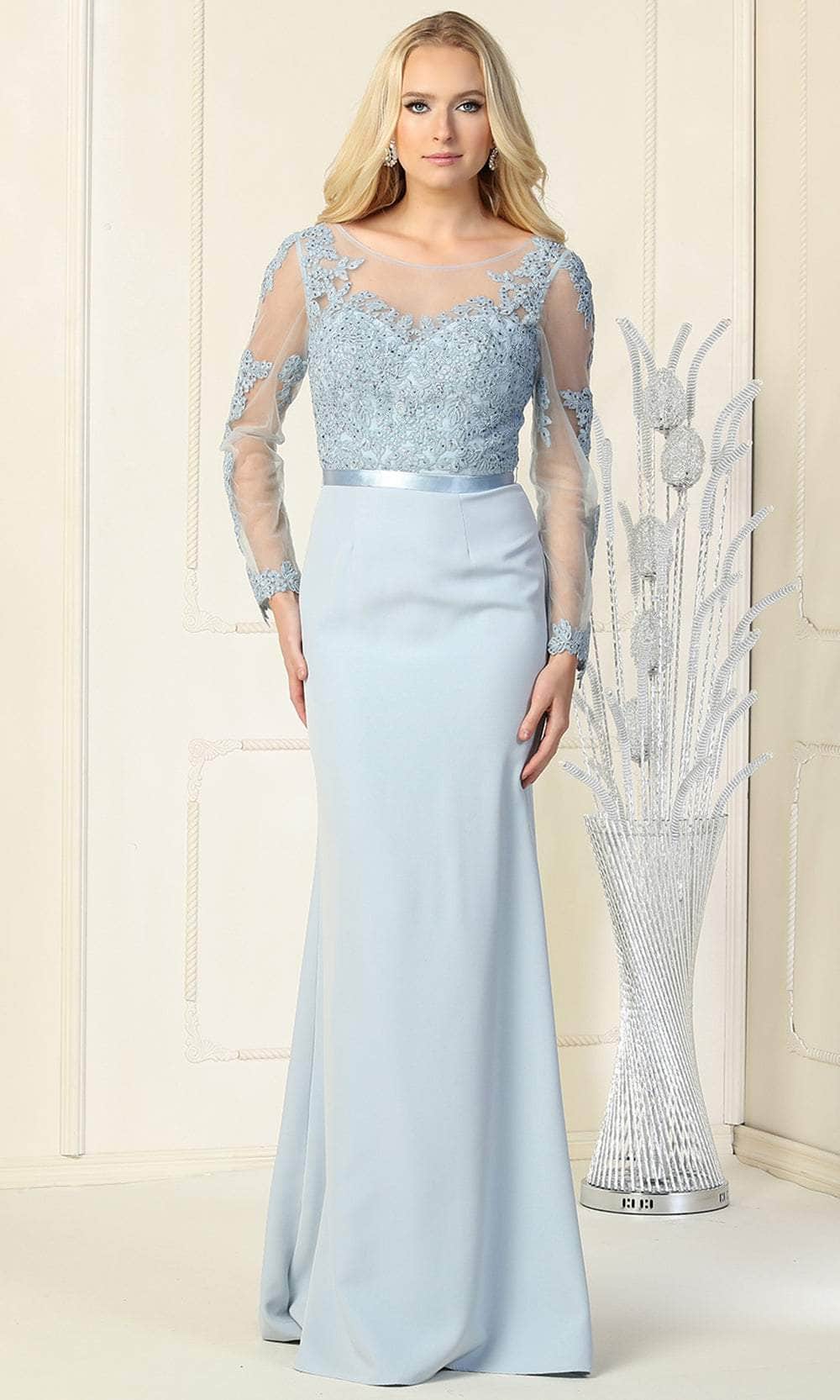 May Queen MQ1847 - Illusion Bateau Formal Gown Couture Candy May Queen MQ1847 - Illusion Bateau Formal Gown Couture Candy