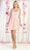 May Queen MQ1862 - Embroidered V-Neck Cocktail Dress Special Occasion Dress 4 / Blush