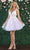 May Queen MQ1863 - Embroidered A-Line Cocktail Dress Special Occasion Dress 2 / Lilac/Ivory
