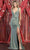 May Queen MQ1871 - Draped Metallic Prom Dress with Slit Prom Dresses 4 / Sage