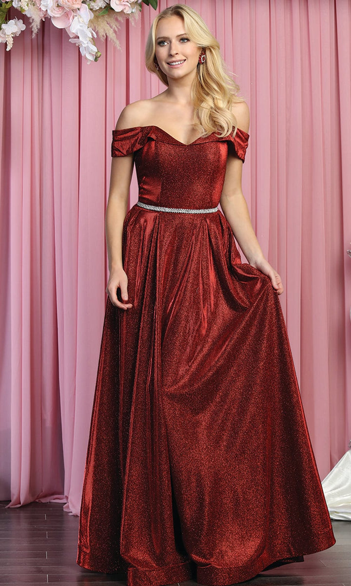 Off The Shoulder Prom Dress by May Queen MQ1724