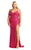 May Queen MQ1900 - Sequin V-Neck Evening Gown Evening Dresses 2 / Fuchsia