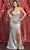 May Queen MQ1908 - Glittered Cutout Back Evening Gown Evening Dresses