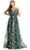 May Queen MQ1920 - Sweetheart Floral A-Line Prom Gown Prom Dresses 2 / Huntergreen