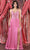 May Queen MQ1958 - Embroidered V-Neck Prom Gown Prom Dresses 4 / Rose