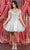 May Queen MQ1966 - Off Shoulder A-Line Cocktail Dress Cocktail Dresses 4 / Silver