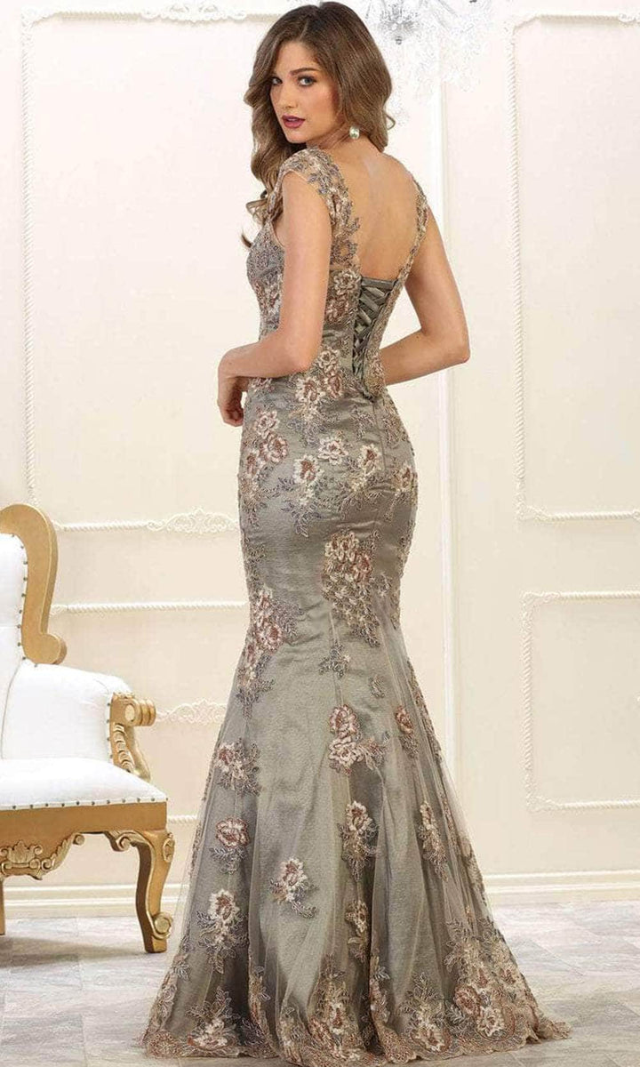 May Queen MQ1927 Long Satin Rush Gown