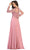 May Queen - RQ7732 Embroidered Long Sleeve Bateau A-line Dress Special Occasion Dress