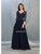 May Queen - RQ7820 Bead Embellished V-Neck A-Line Dress Mother of the Bride Dresses M / Navy