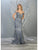 May Queen - RQ7830 Plunging Off-Shoulder Trumpet Dress Evening Dresses 4 / Dusty-Blue