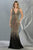May Queen - RQ7851 Embellished Deep V-neck Trumpet Dress Evening Dresses 2 / Black/Multi