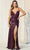May Queen RQ7884 - Floral And Glittered Plunging V Neck Evening Gown Special Occasion Dress