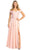 May Queen RQ7942 - Floral Appliqued Sweetheart Prom Gown Prom Dresses 4 / Blush