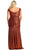 May Queen RQ7950 - Off Shoulder Sequin Evening Gown Evening Dresses