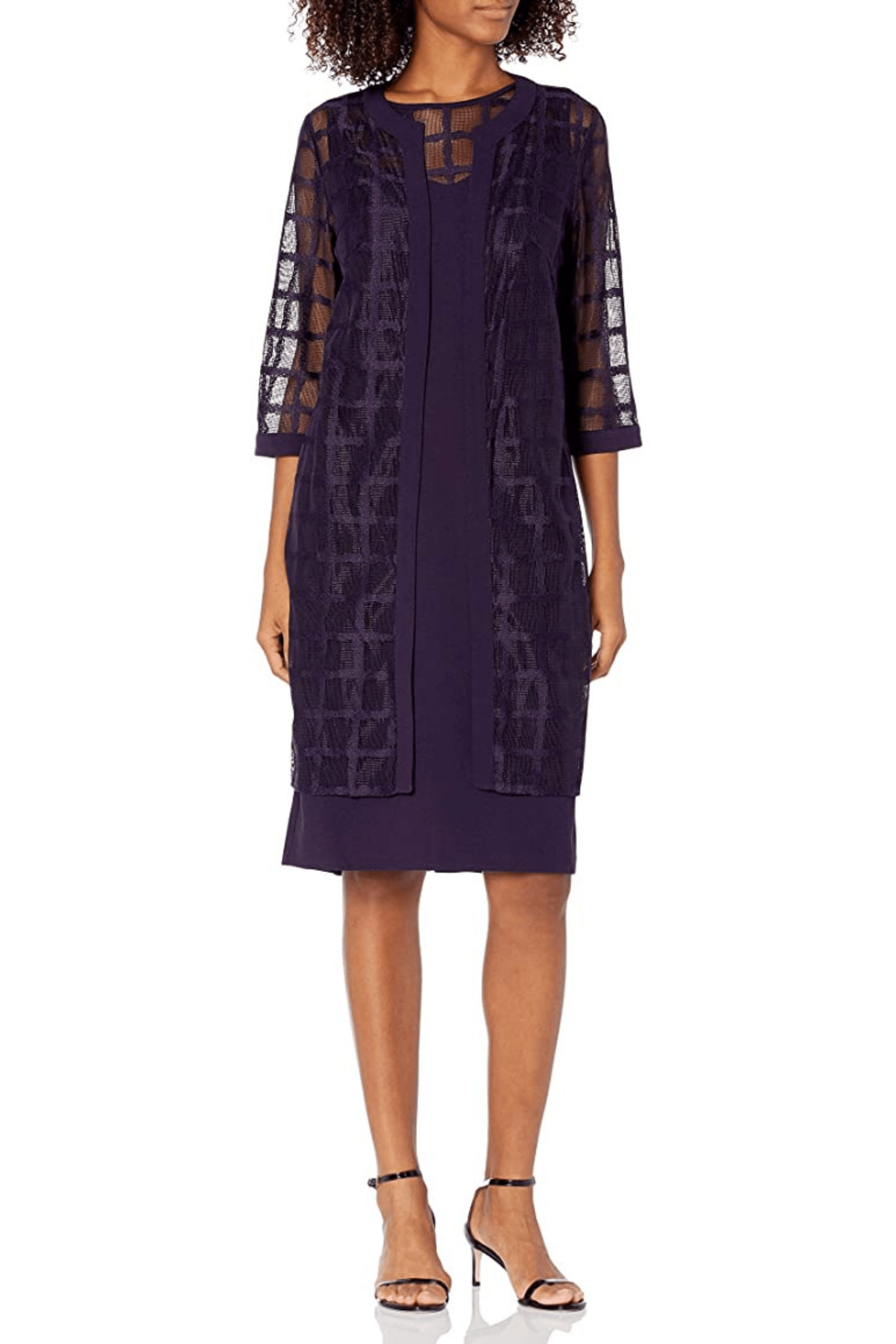 Maya Brooke 27367J - Two Piece Quarter Length Jacket Dress Maya Brooke 27367J - Two Piece Quarter Length Jacket Dress