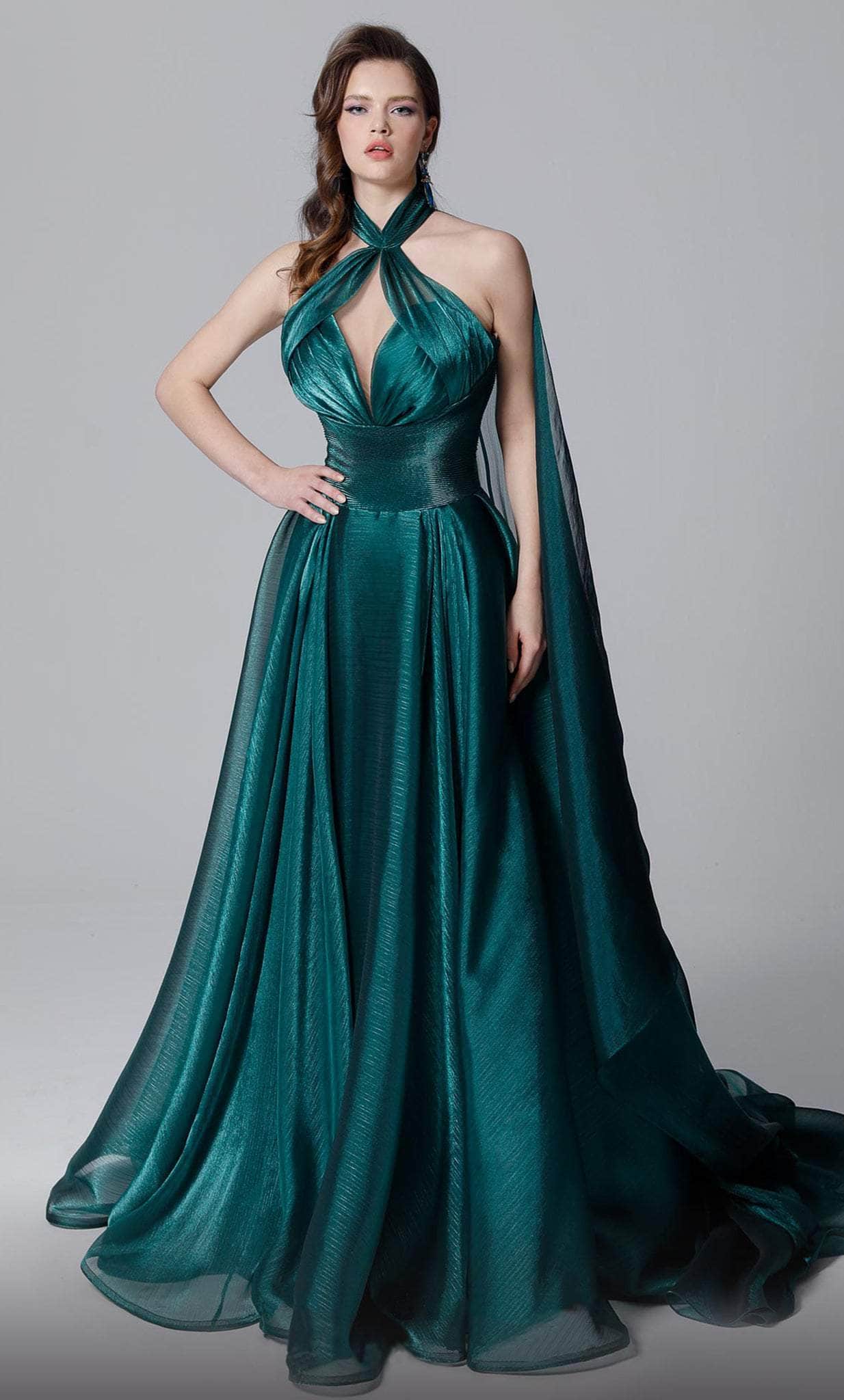 MNM Couture 2721 - Halter Chiffon Evening Gown Couture Candy MNM Couture 2721 - Halter Chiffon Evening Gown Couture Candy