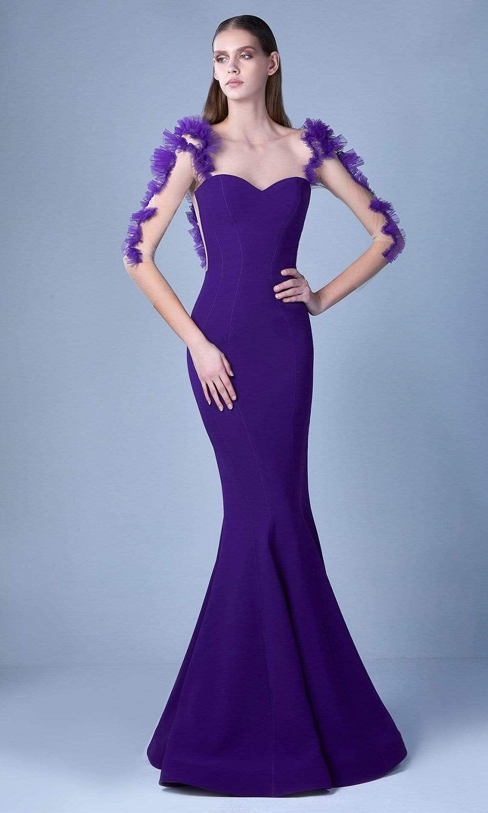 MNM Couture Dress G1094 16 / Whte MNM Couture Dress G1094 16 / Whte