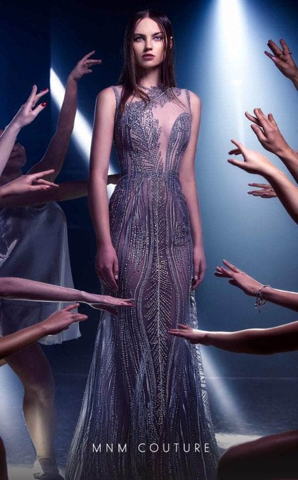MNM Couture K3968 - Sleeveless Jewel Neck Evening Gown MNM Couture K3968 - Sleeveless Jewel Neck Evening Gown
