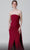 MNM COUTURE N0464 - Strapless Wrap Slit Evening Dress Prom Dresses