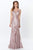 Montage by Mon Cheri - 119932 Allover Lace Trumpet Gown Evening Dresses 0 / Rose Quartz