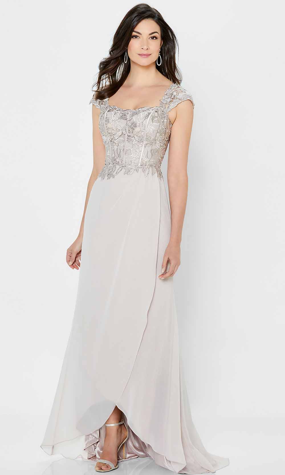 Montage by Mon Cheri 122905 - Embroidered Crepe Tulip Mother of the Bride Dress 4 / Mink - Shop Montage by Mon Cheri dresses on Couture Candy at Montage by Mon Cheri 122905 - Embroidered Crepe Tulip Mother of the Bride Dress 4 / Mink - Shop Montage by Mon Cheri dresses on Couture Candy at