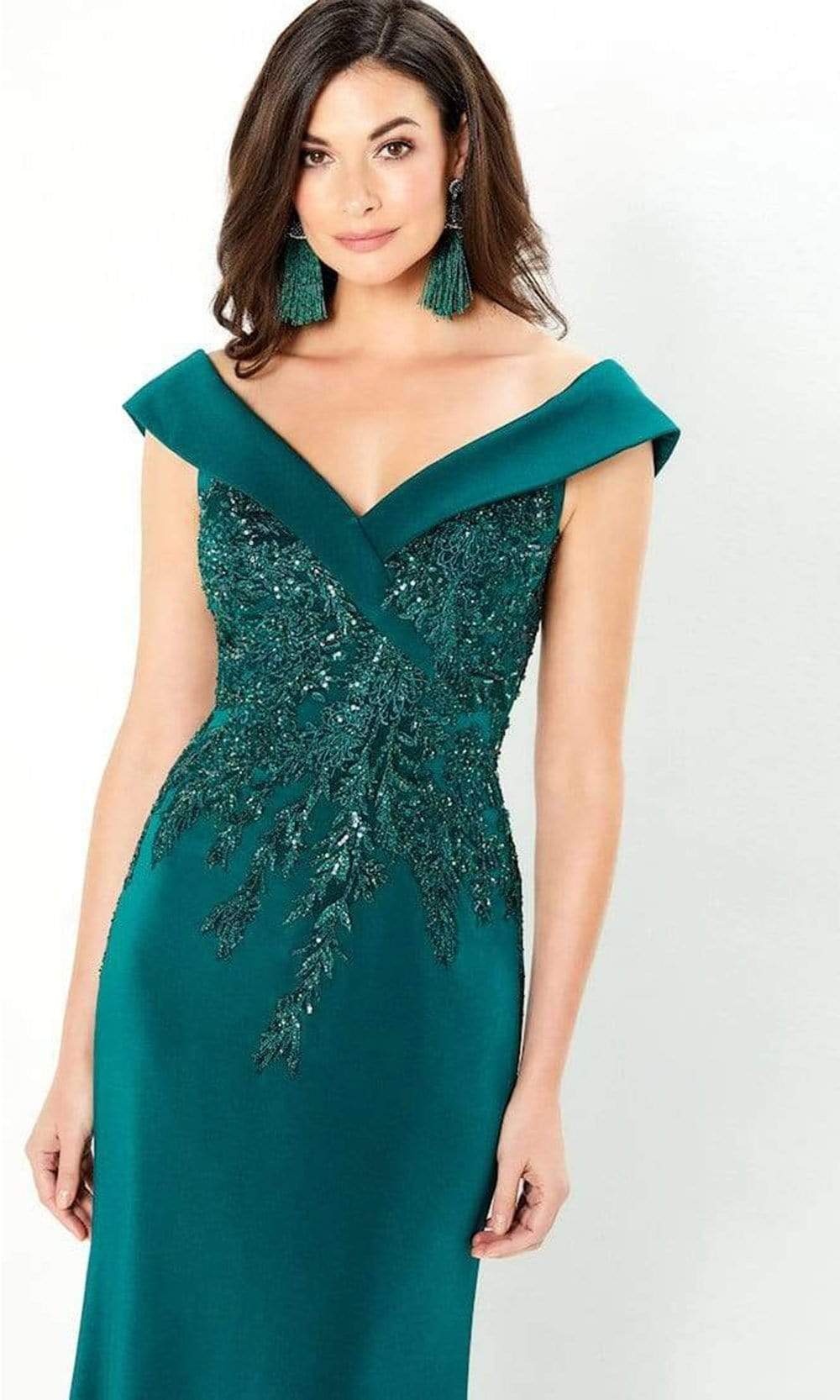 Montage by Mon Cheri - 220932 V-Neck Evening Dress – Couture Candy