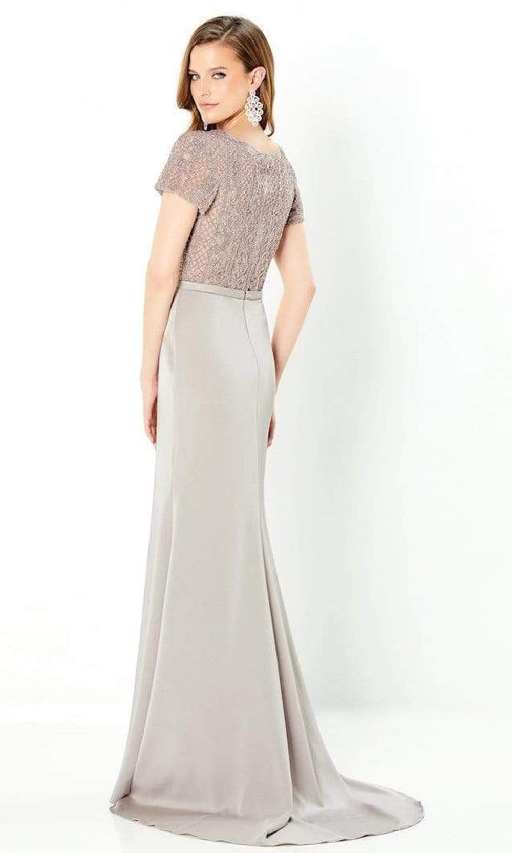 Montage by Mon Cheri - 220938 Short Sleeve Beaded Gown – Couture Candy