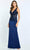 Montage by Mon Cheri M512 - V-Neck Sleeveless Long Dress Special Occasion Dress 4 / Navy