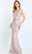 Montage by Mon Cheri M516 - Embroidered Scoop Neck Formal Dress Special Occasion Dress 4 / Pink Topaz