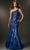 Mori Lee 48025 - One Shoulder Embroidered Prom Gown Military Ball 00 / Regal Royal/Nude