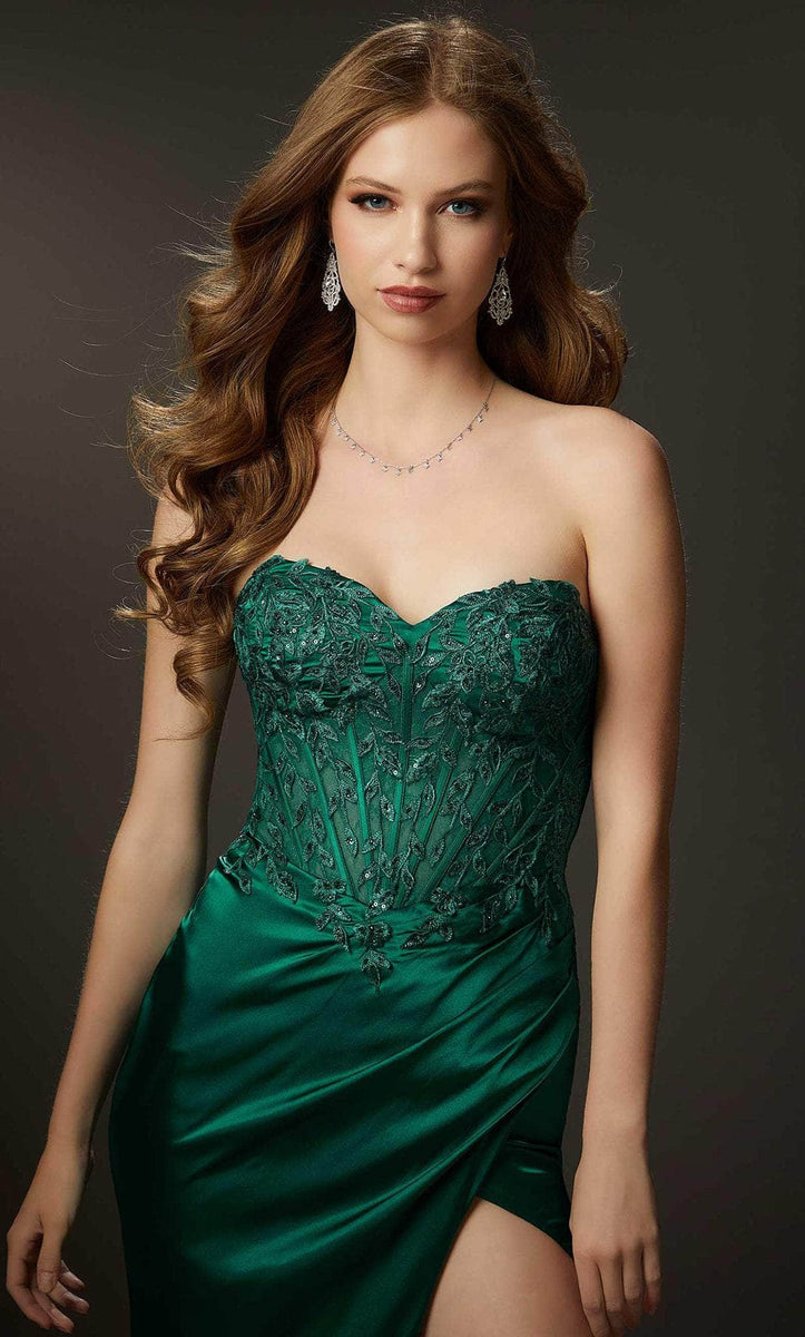 Formal Women's Dresses Off-Shoulder with 3D Floral Corset Bodice Prom Dress Floor Length Sleeveless Prom Dress Prom Dress Shops
