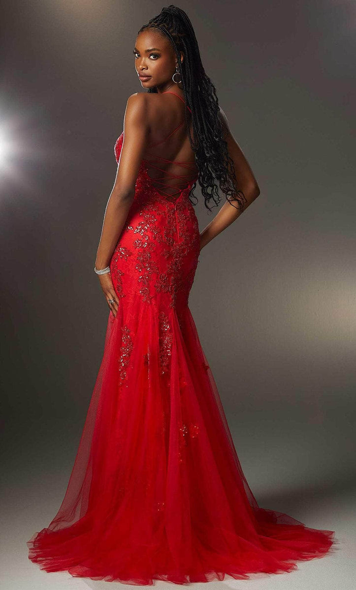 Mori Lee 49273 - Floral Glitter Sweetheart Tulle Prom Gown main image 0
