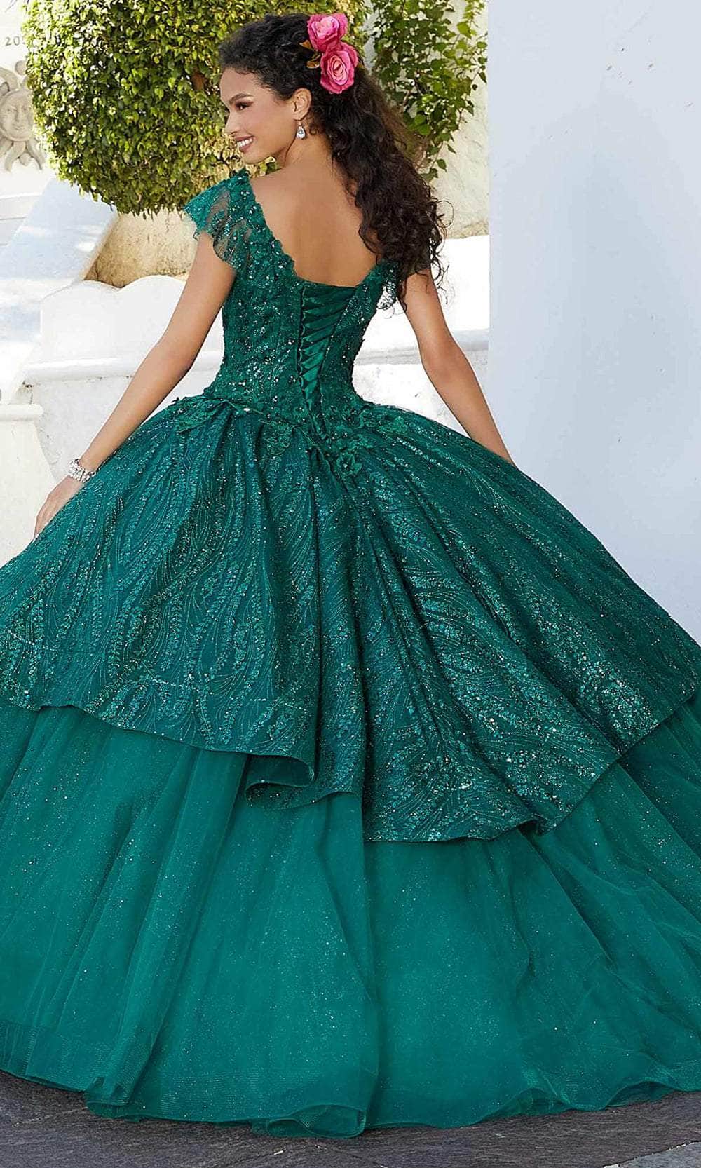 Mori Lee 60162 - V Neck Embellished Quinceanera Gown Mori Lee 60162 - V Neck Embellished Quinceanera Gown
