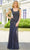 Mori Lee 72501 - Beaded Lace Evening Dress Evening Dresses 00 / Navy