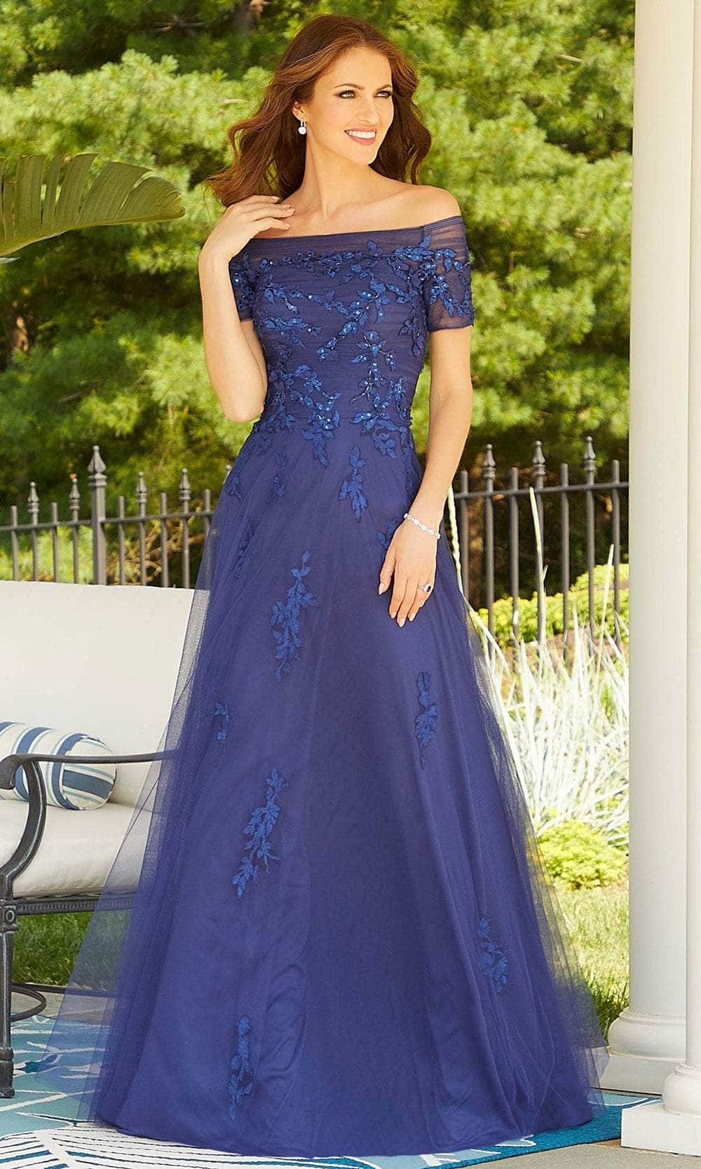Mori Lee 72503 - Illusion Off-Shoulder Prom Gown Mori Lee 72503 - Illusion Off-Shoulder Prom Gown