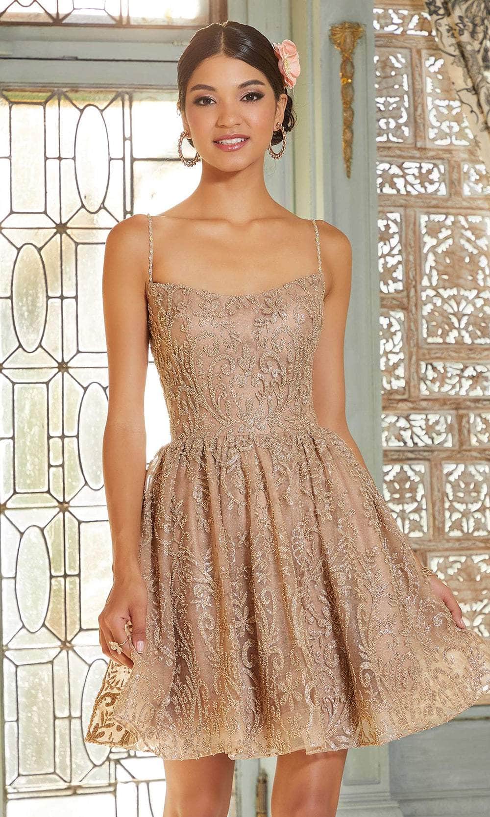 Mori Lee 9588 - Beaded Tulle Cocktail Dress Couture Candy Mori Lee 9588 - Beaded Tulle Cocktail Dress Couture Candy