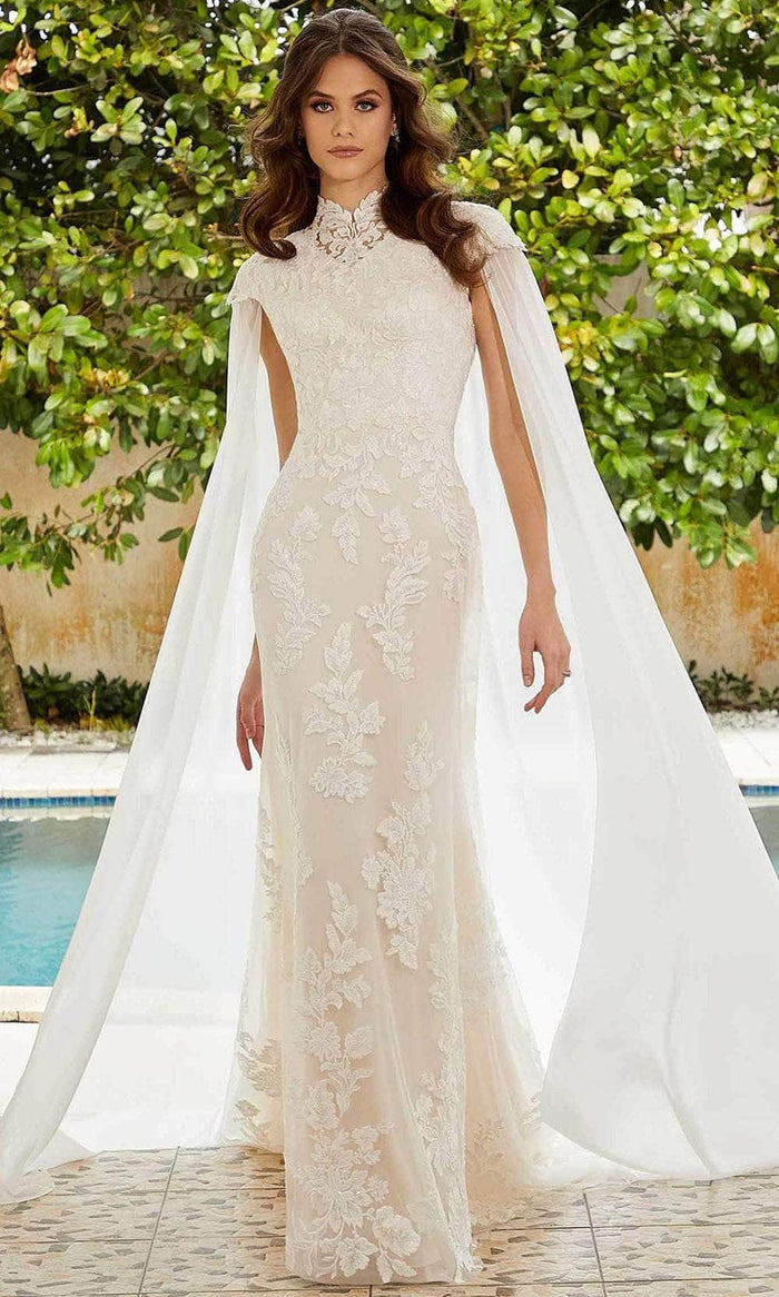 Mori Lee Bridal 30121 - Cap Sleeve Mermaid Wedding Dress Wedding Dresses 00 / Ivory/Champagne/Honey