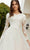 Mori Lee Bridal 30122 - Long Sleeve V-Neck Wedding Gown Special Occasion Dress