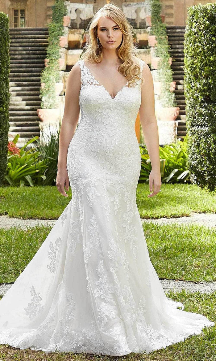 Mori Lee Bridal 3367 - Sleeveless, Sheer Back Wedding Dress Wedding Dresses 00 / Ivory/Champagne/Honey
