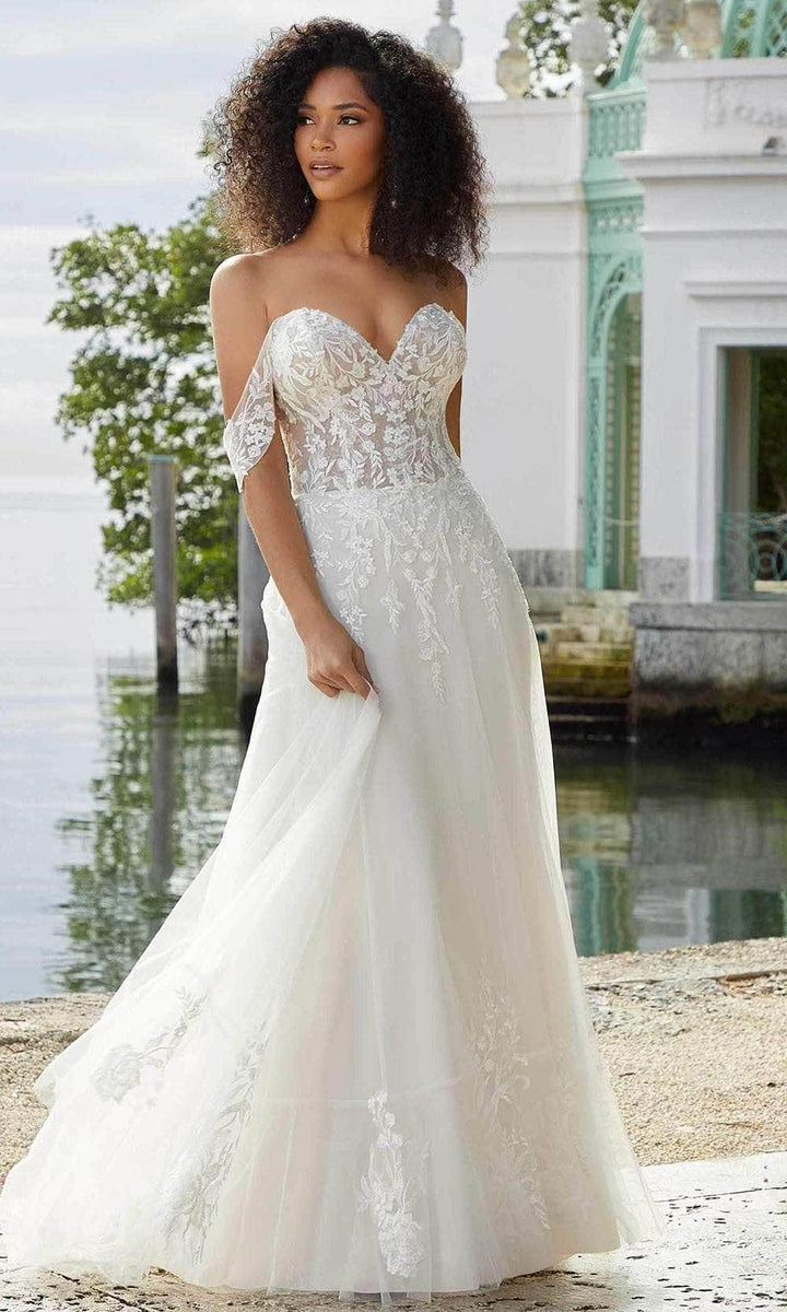 Mori Lee Bridal 6974 - Detachable Straps Bridal Gown – Couture