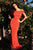 Nicole Bakti - 546 Off Shoulder Long Sheath Gown Evening Dresses 0 / Orange