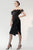Nicole Bakti - 608 Applique Off-Shoulder Ruched Sheath Dress Cocktail Dresses 0 / Black