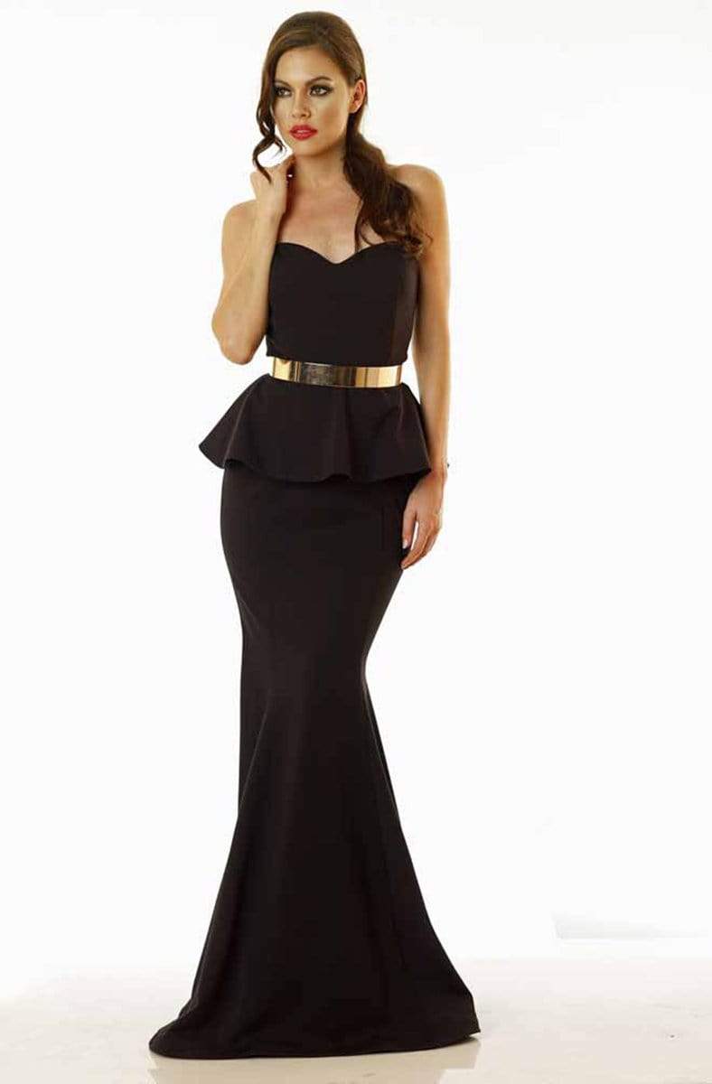 Nicole Bakti - 6671 Strapless Sweetheart Mermaid Gown with Metal Belt 0 / Black - Shop Nicole Bakti dresses on Couture Candy at CoutureCandy.com Nicole Bakti - 6671 Strapless Sweetheart Mermaid Gown with Metal Belt 0 / Black - Shop Nicole Bakti dresses on Couture Candy at CoutureCandy.com