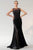 Nicole Bakti - 6790 Sequin Lattice Bateau Mermaid Dress Evening Dresses 0 / Black