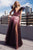 Nicole Bakti - 6926 Ruffled Deep V-neck A-line Gown Prom Dresses
