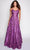 Nina Canacci 4304 - Sleeveless Embellished Prom Gown Special Occasion Dress 0 / Purple