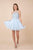Nox Anabel - B652 Sparkly Lace Applique Bodice Tulle Cocktail Dress Cocktail Dresses XS / Ice Blue